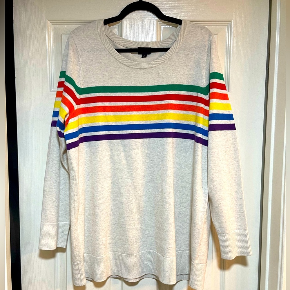 Rainbow torrid sweater